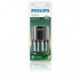 Philips SCB1450NB/12 - Cargador para AAA/AA 4 pilas recargables NiMh AAA incluidas 