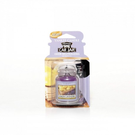 Yankee Candle 1220907E Ambientador de Aire del Coche, Car Jar Ultimate, Lemon Lavender