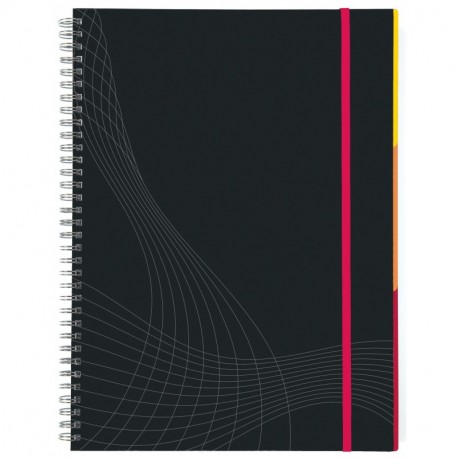Avery Dennison 7022 - Cuaderno tamaño A5, tapas duras, con espiral, lineado, 90 páginas 