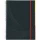 Avery 7025 - Cuaderno tamaño A4, tapas duras, con espiral, cuadriculado, 90 páginas , color gris oscuro