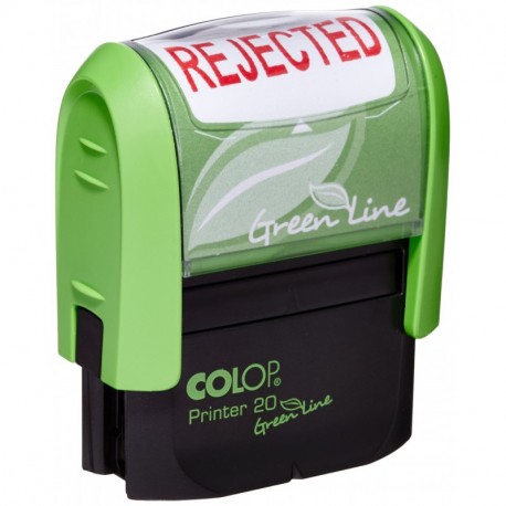 COLOP Green Line - Sello automático con texto"Rejected"