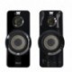 Woxter Big Bass 95 - Altavoces multimedia 2.0 20 W con botones frontales de control de sonido, color negro
