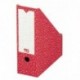 Nips Archivo 100 - Pack de 20 revisteros, extra ancho, 10 x 26.5 x 32.5 cm, color rojo y blanco