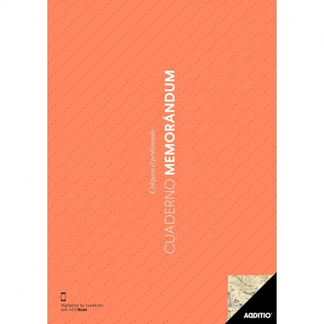 Additio P122 - Cuaderno Memorándum, color naranja