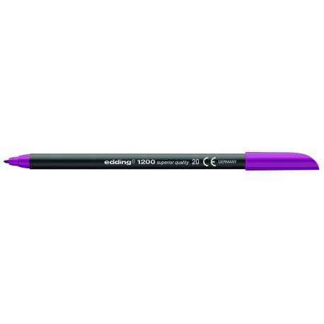 Edding 1200 - Paquete de 5 rotuladores, color morado