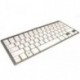 KL Tech KTU0021 - Teclado USB, aluminio/blanco