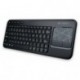 Logitech K400 - Teclado inalámbrico con touchpad QWERTY español , negro