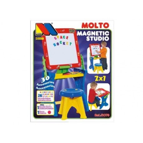 Moltó - Pupitre magnético con letras y rotuladores 11073 