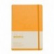 Rhodia 118768C Web - Cuaderno A5, pautado, con línea de puntos, 90 g, 96 páginas color marfil , color naranja, 1 unidad