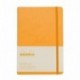 Rhodia 118768C Web - Cuaderno A5, pautado, con línea de puntos, 90 g, 96 páginas color marfil , color naranja, 1 unidad