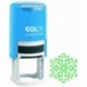 COLOP Printer Q24 - Sello automático, 24 x 24 mm, diseño de copo de nieve, color verde