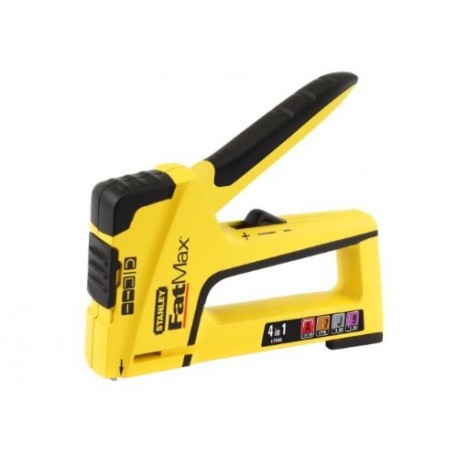 Stanley FatMax FMHT6-70411 Grapadora FatMax 4 en 1 para Grapas, Cables y Clavos Tipo J