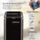 Fellowes 225Ci - Triturador de papel Cross shredding, 24 cm, 53 L, 4800 mm/min, 20 hojas, Negro 