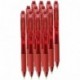 Pentel EnerGel-X - Bolígrafos retráctiles 12 unidades, punta de 0,7 mm , color rosso
