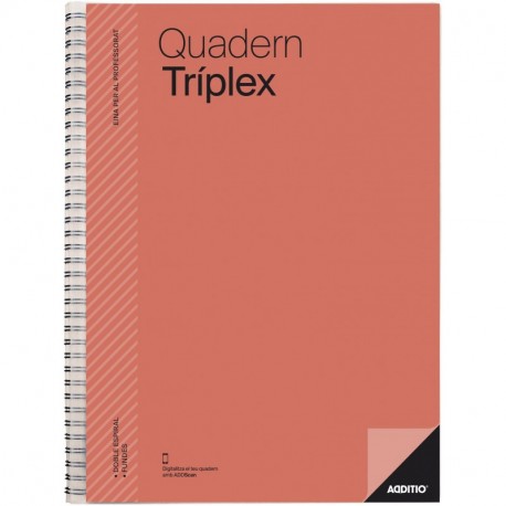Additio P191 - Cuaderno Tríplex catalán , color naranja