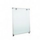 Pizarra blanca magnética ajustable y ligera con caballete, superficie de 58 cm x 89 cm