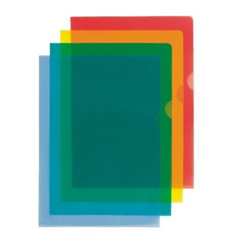 Esselte Cut Flush - Fundas transparentes A4, 25 unidades , varios colores