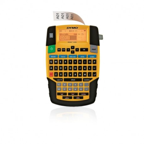 DYMO RHINO 4200 - Etiquetadora teclado QWERTY , negro y amarillo