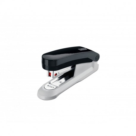 Novus E 15 15 Capacidad de la Hoja grapadora compacta con Staple Remover Integrado - Negro/Gris