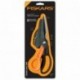 Fiskars Cuts More - Tijeras multiusos, 23 cm, color negro y naranja