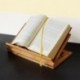 Relaxdays 10014658 - Soporte para libros de cocina de bambú, ángulo ajustable