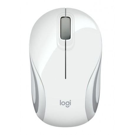 Logitech M187 - Mini ratón inalámbrico, 2.4 GHz, blanco
