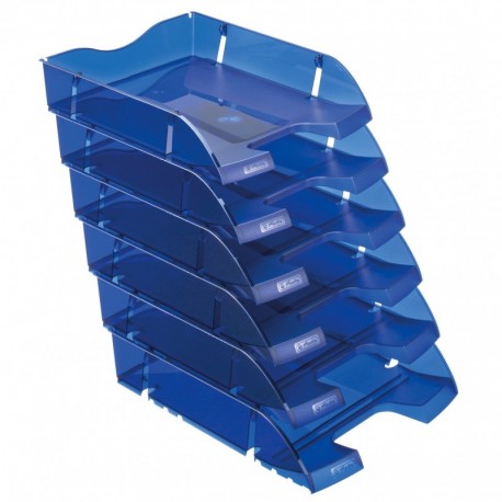 Herlitz - Lote de bandejas portadocumentos 6 unidades , color azul