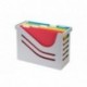 Jalema 2658026997 Re-Solution - Caja para carpetas colgantes incluye 5 archivos de varios colores, A4 , color gris