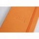Web - Cuaderno tamaño A6 marfil A6, gobernado, rejilla de puntos, 90 g, naranja