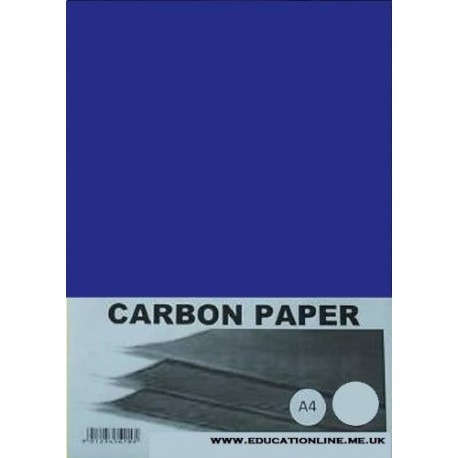 Papel carbón, tamaño A4, 50 unidades, color azul A4