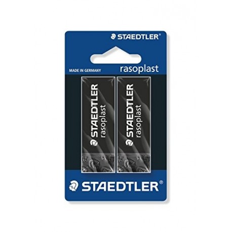 Staedtler Rasoplast 526B209BK2 - Goma de borrar 65 x 23 x 13 mm , color negro