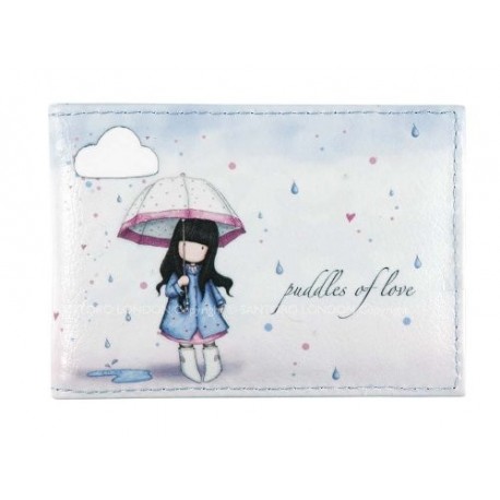 Santoro Gorjuss Puddles of Love - Tarjetero de viaje, diseño de lluvia