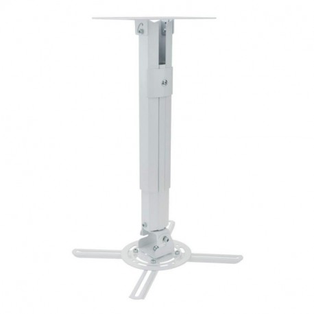 Cablematic - Soporte de Techo o Pared para proyector con mástil DE 27 cm a 54 cm Blanco