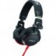 Sony MDRV55R - Auriculares de diadema cerrados, negro y rojo