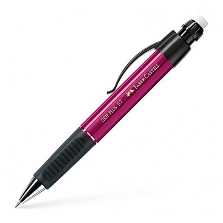 Faber-Castell 130734 Grip Plus - Portaminas, minas de 0,7 de grosor, tubo en color fucsia