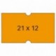 APLI 100912 - Pack de 6 rollos para etiquetadora, color naranja