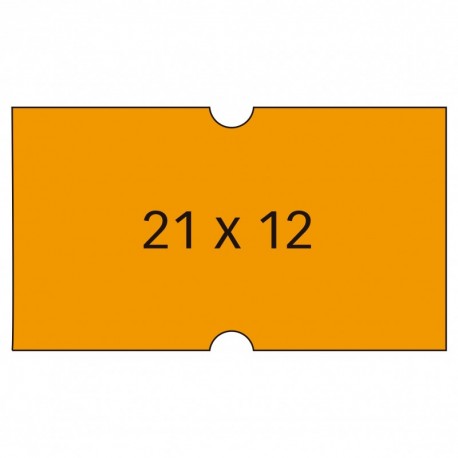 APLI 100912 - Pack de 6 rollos para etiquetadora, color naranja