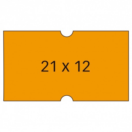 APLI 100912 - Pack de 6 rollos para etiquetadora, color naranja