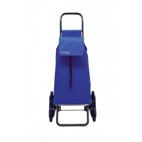 Rolser SAQ006 - Carro de compra nylon, plegable, 47.5 x 40 x 107 cm, 43 L, 6 ruedas , color azul