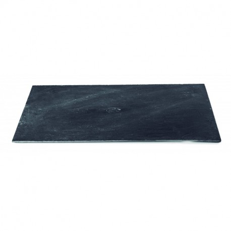 Lacor 61031 - Bandeja rectangular pizarra 20 x 30 x 0.5 cm