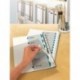 Avery España 01732061 - Separadores personalizables con etiquetas transparentes, 12 pestañas, 297 x 225 x 3 mm, color blanco