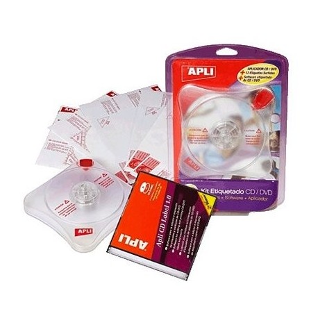 Apli 10959 - Kit de etiquetas para CD/DVD, Unidades contenidas: 1