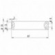Láser de punto, rojo, 650nm, 1mW, Ø15x68mm, Láser clase 2-70105643