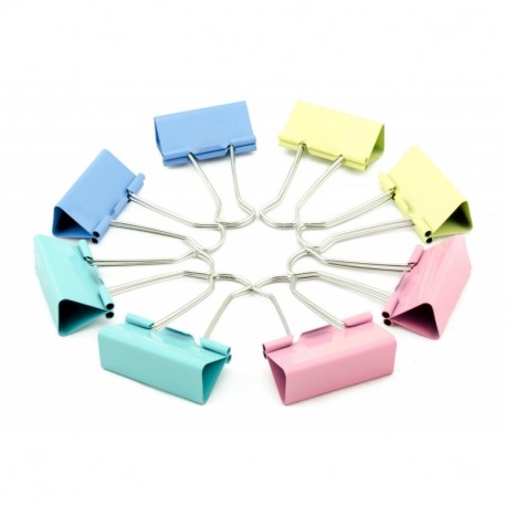 Sourcingmap - Clips de papel 60 unidades , multicolor