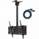 Cheetah Mounts APLCMB Soporte De Techo para Televisores y Pantallas de 32-65" LCD, LED y Plasma Max VESA 684x400 Máximo 75kg 