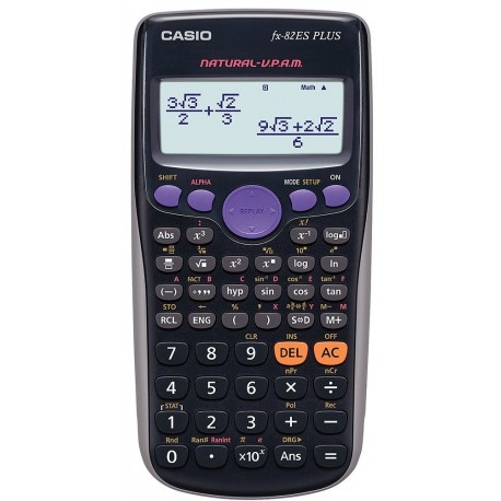 Casio FX-82ES - Calculadora, 80 x 162 x 13.8 mm, negro