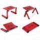 Lavolta ls-015rd - Mesa plegable para ordenador portátil con bandeja y base de refrigeración 2 x ventiladores rojo