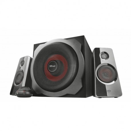 Trust Tytan 2.1 GXT 38 - Altavoz PC Gaming 60W RMS, rojo/negro