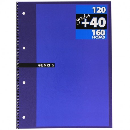 Enri Cuaderno microperforado, A4, 160 Hojas 100430093 
