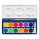 Staedtler Noris Club 888 NC12. Acuarelas para colorear. Caja con 12 pastillas de colores